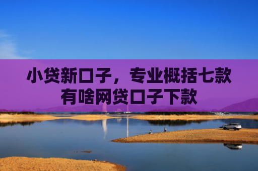 小贷新口子，专业概括七款有啥网贷口子下款