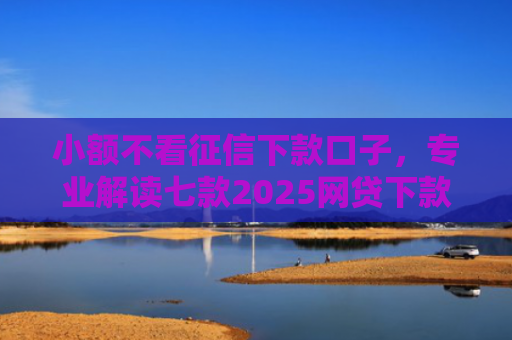 小额不看征信下款口子，专业解读七款2025网贷下款的口子