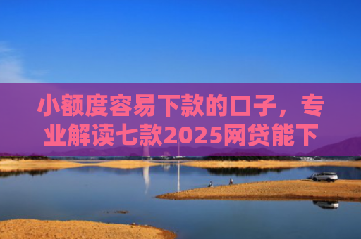 小额度容易下款的口子，专业解读七款2025网贷能下款口子