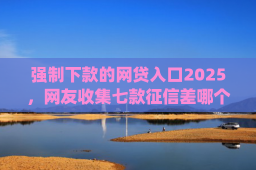 强制下款的网贷入口2025，网友收集七款征信差哪个平台好下款app