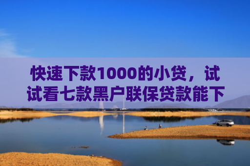 快速下款1000的小贷，试试看七款黑户联保贷款能下款吗
