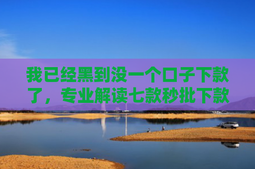 我已经黑到没一个口子下款了，专业解读七款秒批下款的网贷口子