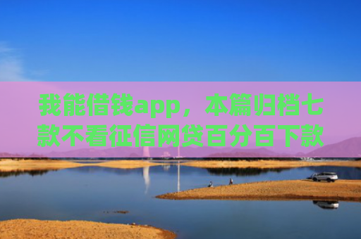 我能借钱app，本篇归档七款不看征信网贷百分百下款口子