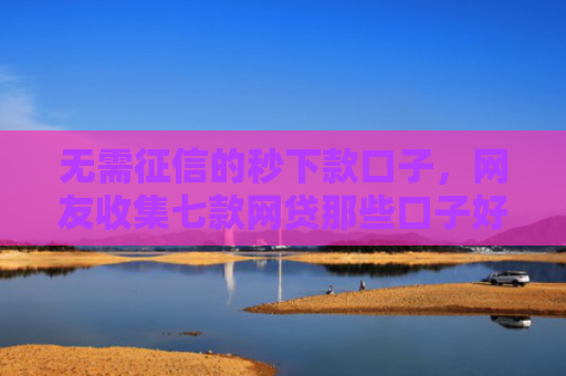 无需征信的秒下款口子，网友收集七款网贷那些口子好下款