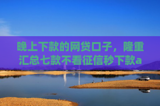 晚上下款的网贷口子，隆重汇总七款不看征信秒下款app
