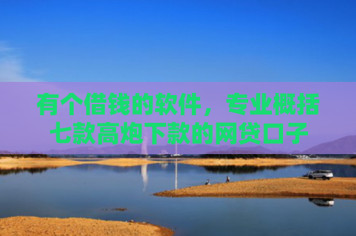 有个借钱的软件，专业概括七款高炮下款的网贷口子