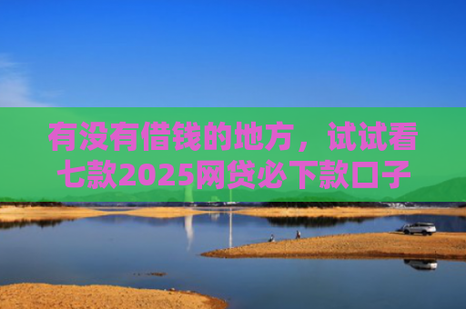 有没有借钱的地方，试试看七款2025网贷必下款口子