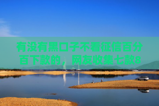 有没有黑口子不看征信百分百下款的，网友收集七款8月网贷下款口子