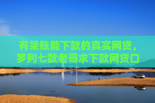 有呆账能下款的真实网贷，罗列七款老哥求下款网贷口子