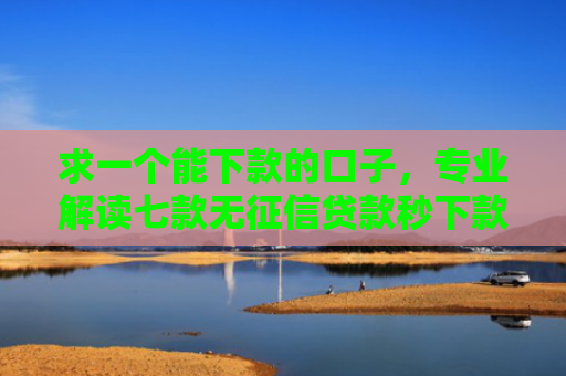 求一个能下款的口子，专业解读七款无征信贷款秒下款平台