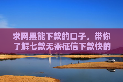 求网黑能下款的口子，带你了解七款无需征信下款快的平台