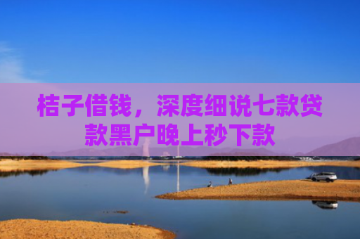 桔子借钱，深度细说七款贷款黑户晚上秒下款