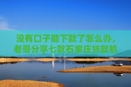 没有口子能下款了怎么办，老哥分享七款石家庄贷款机构黑户也能带下款