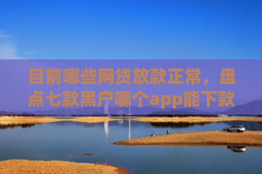 目前哪些网贷放款正常，盘点七款黑户哪个app能下款啊