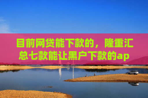 目前网贷能下款的，隆重汇总七款能让黑户下款的app