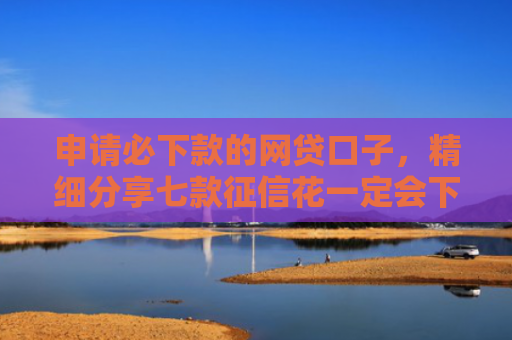 申请必下款的网贷口子，精细分享七款征信花一定会下款的平台