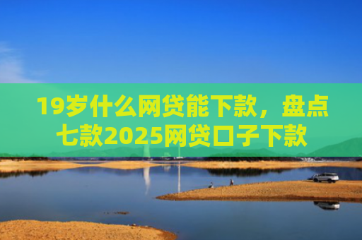 19岁什么网贷能下款，盘点七款2025网贷口子下款