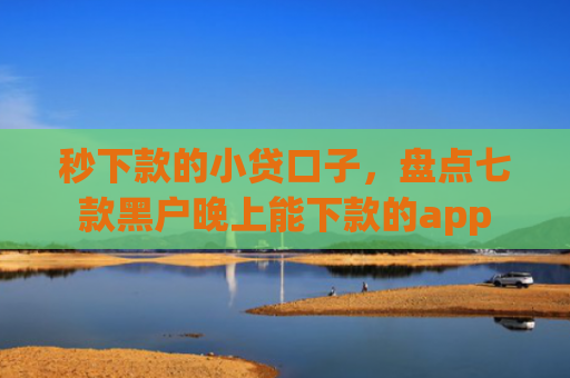 秒下款的小贷口子，盘点七款黑户晚上能下款的app