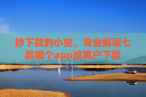 秒下款的小贷，专业解读七款哪个app给黑户下款