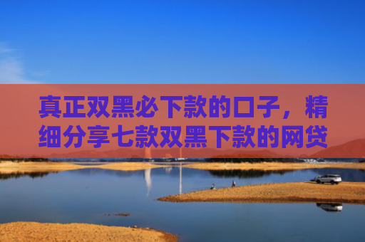 真正双黑必下款的口子，精细分享七款双黑下款的网贷口子