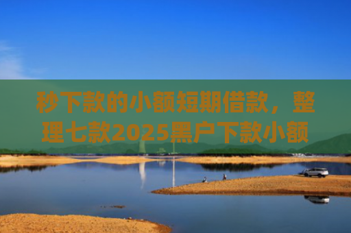 秒下款的小额短期借款，整理七款2025黑户下款小额app