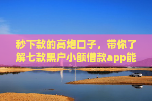 秒下款的高炮口子，带你了解七款黑户小额借款app能借下款