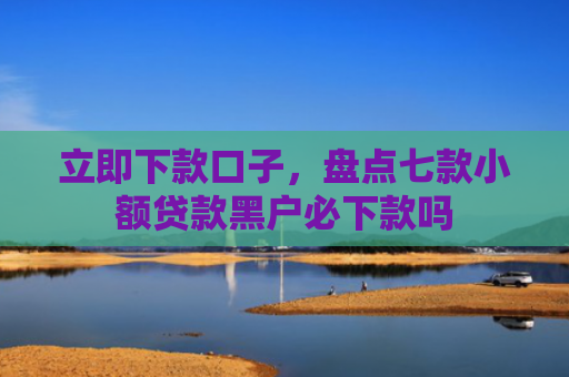 立即下款口子，盘点七款小额贷款黑户必下款吗