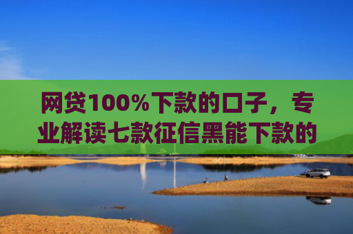 网贷100%下款的口子，专业解读七款征信黑能下款的app