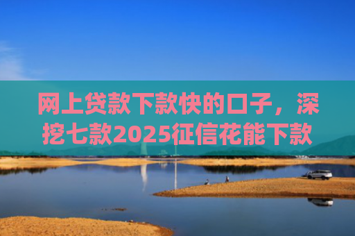 网上贷款下款快的口子，深挖七款2025征信花能下款的正规网贷app