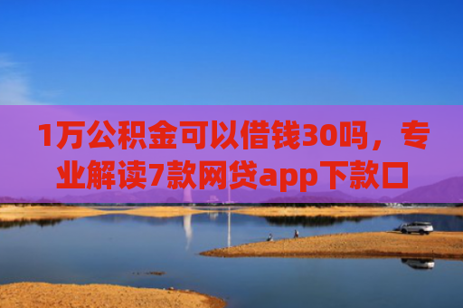 1万公积金可以借钱30吗，专业解读7款网贷app下款口子