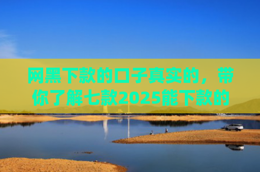 网黑下款的口子真实的，带你了解七款2025能下款的不上征信的app