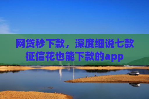 网贷秒下款，深度细说七款征信花也能下款的app