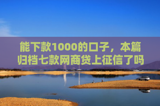 能下款1000的口子，本篇归档七款网商贷上征信了吗能下款吗
