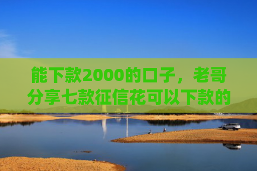 能下款2000的口子，老哥分享七款征信花可以下款的网贷app