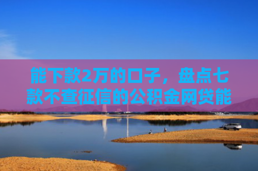 能下款2万的口子，盘点七款不查征信的公积金网贷能下款吗