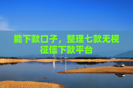 能下款口子，整理七款无视征信下款平台