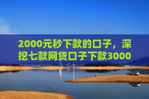 2000元秒下款的口子，深挖七款网贷口子下款3000