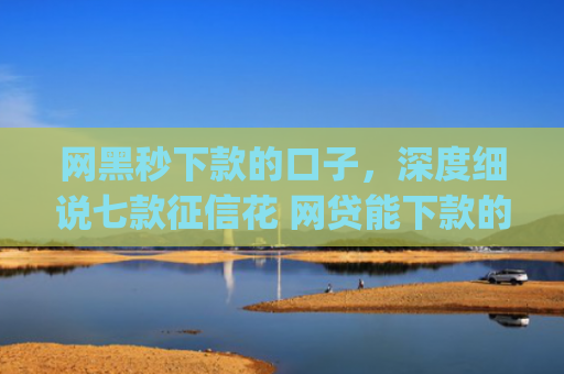 网黑秒下款的口子，深度细说七款征信花 网贷能下款的App
