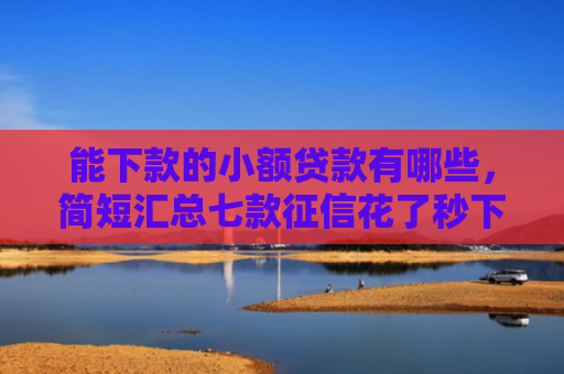 能下款的小额贷款有哪些，简短汇总七款征信花了秒下款平台