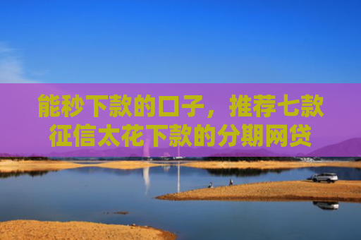 能秒下款的口子，推荐七款征信太花下款的分期网贷
