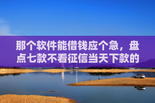 那个软件能借钱应个急，盘点七款不看征信当天下款的网贷