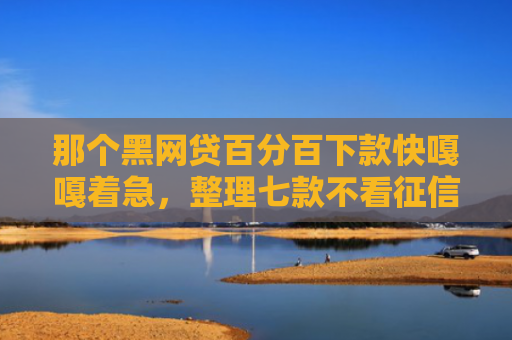 那个黑网贷百分百下款快嘎嘎着急，整理七款不看征信必下款的网贷