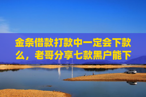 金条借款打款中一定会下款么，老哥分享七款黑户能下款贷款app